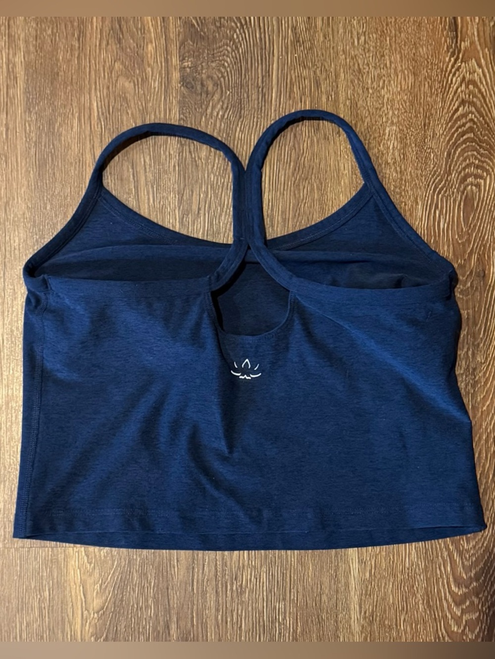 Beyond Yoga Space Dye Navy Cropped Tank Size Medium - Picture 2 of 3